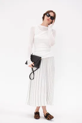 Miles Skirt, White & Black