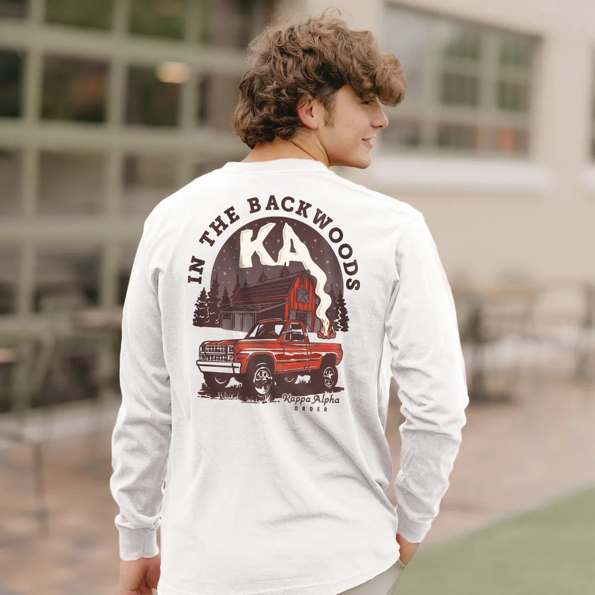 New! Kappa Alpha Comfort Colors Country Roads Long Sleeve Tee